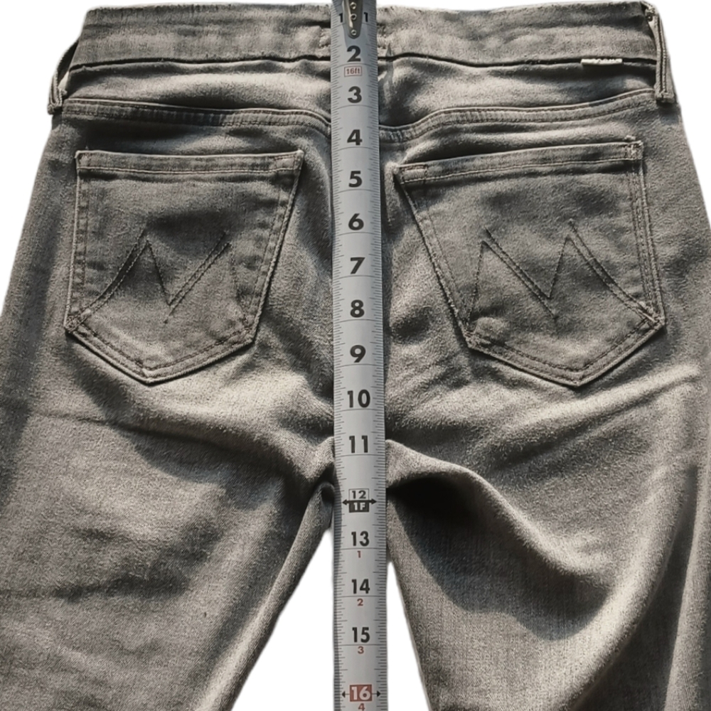 MOTHER - Looker Ankle Fray Jeans- Huntress, Gray Wash, Sold on Revolve - Picture 12 of 16